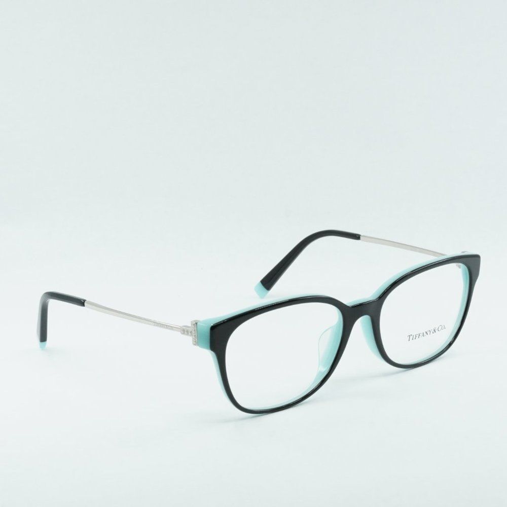 NEW TIFFANY & CO TF2177F 8055 BLACK ON TIFFANY BLUE EYEGLASSES - Picture 9 of 10